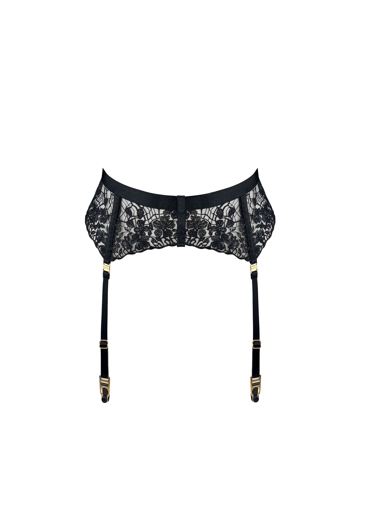Bordelle Luxury Underwear Amela Suspender Belt Black  Bordelle Europe