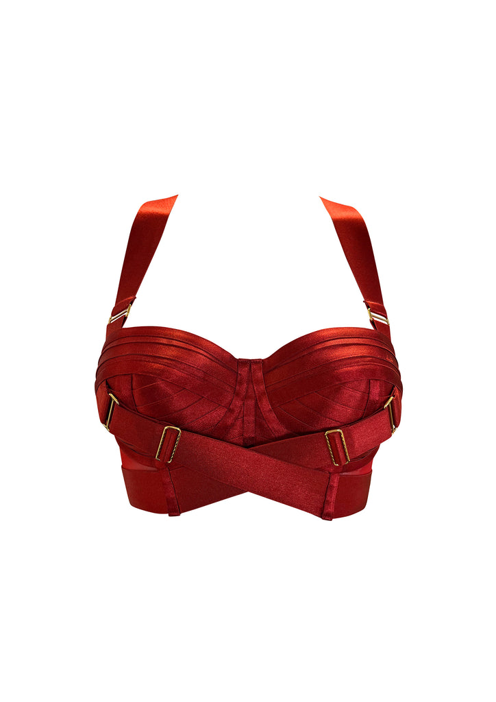 Soutien-Gorge Bustier à Empiècements Signature 