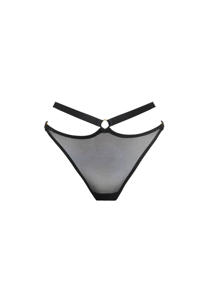 Signature Mesh Harness Thong