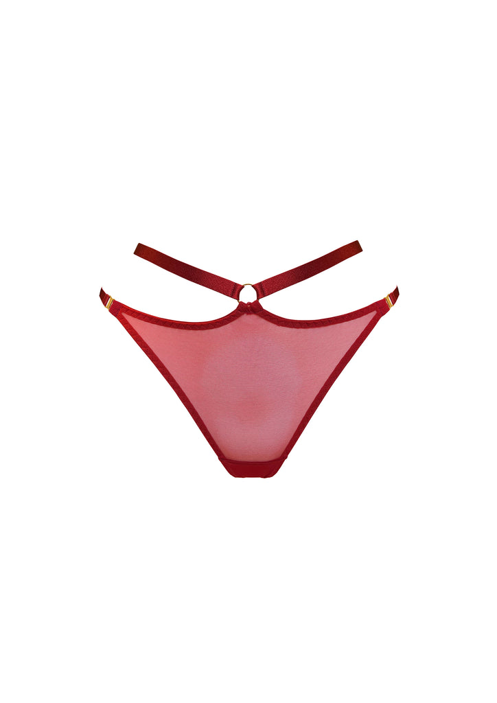 Signature Mesh Harness Thong