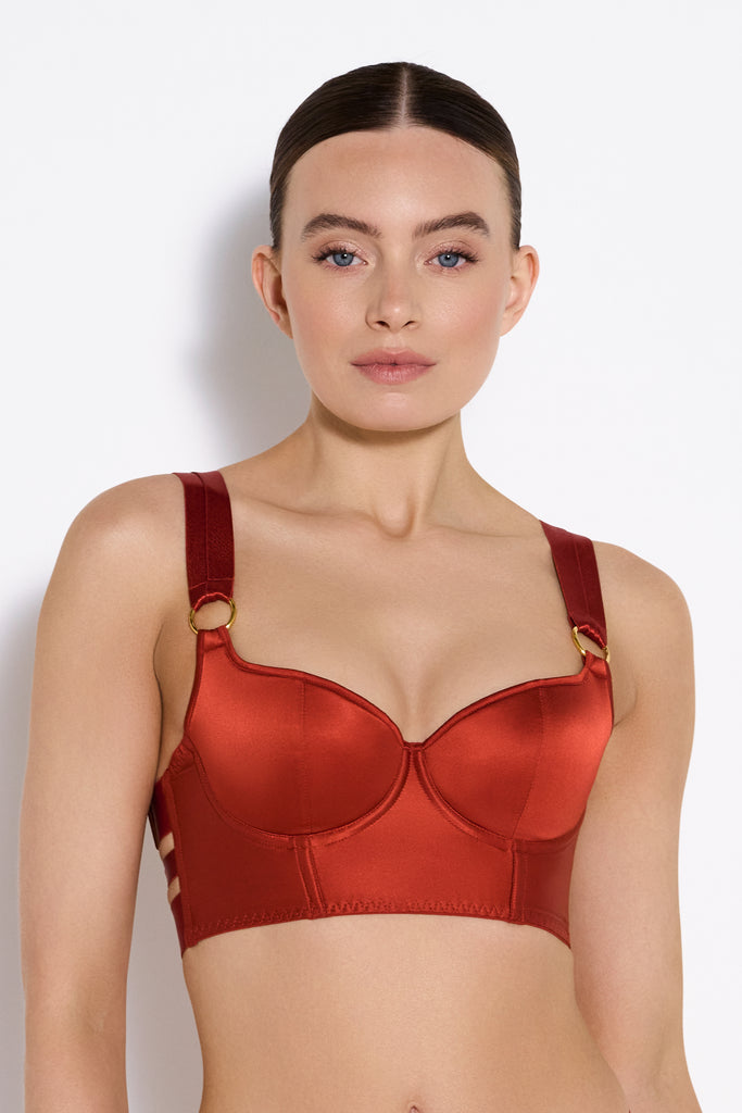 Signature Longline-Bustier-BH aus Seide 