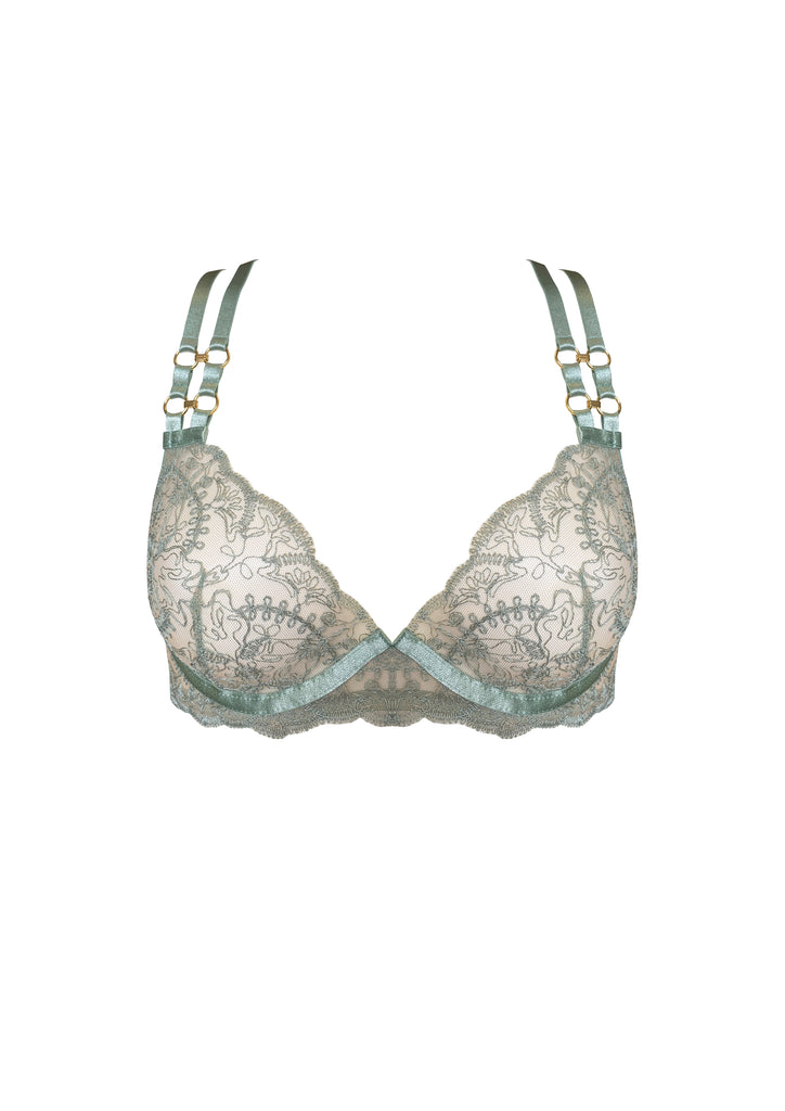 Cymatic Plunge Wire Bra